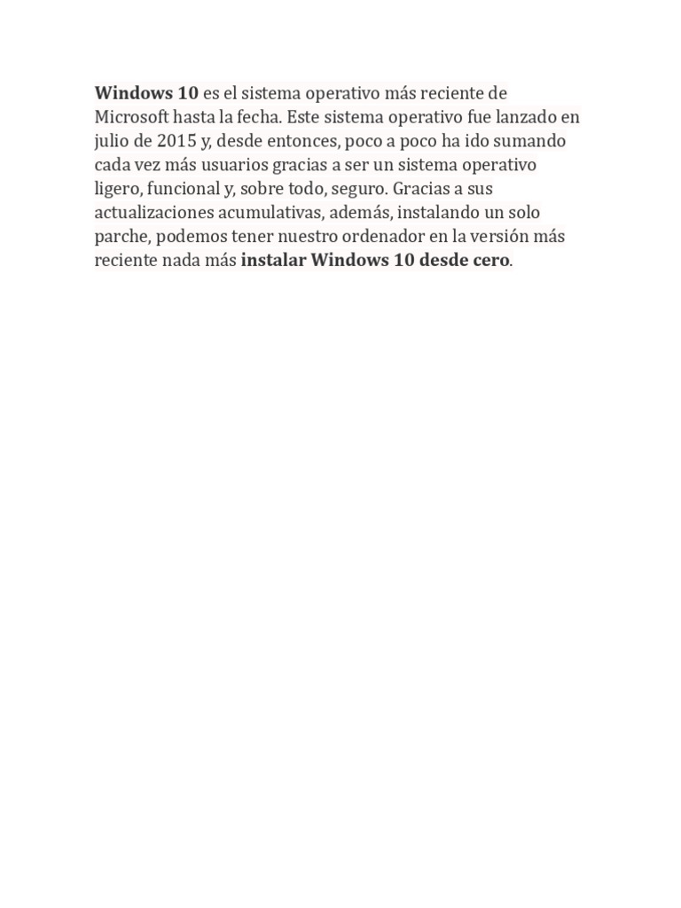 Ventajas de Windows 10: Seguridad y Actualizaciones | PDF