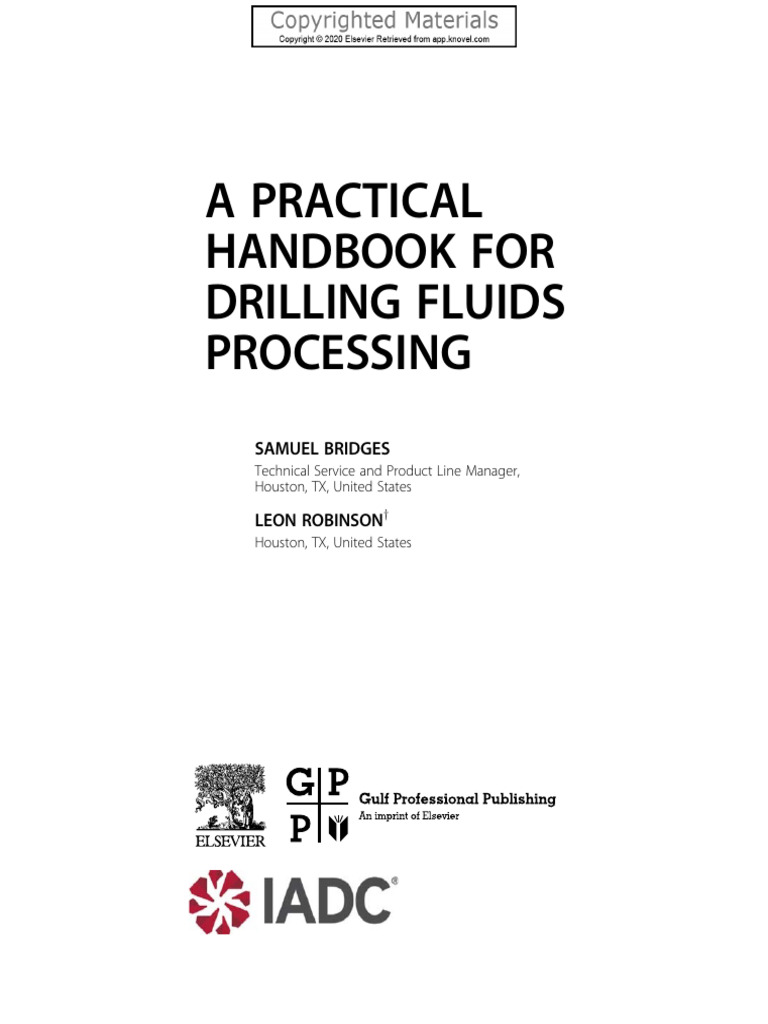 Drilling Fluids Processing Handbook | PDF