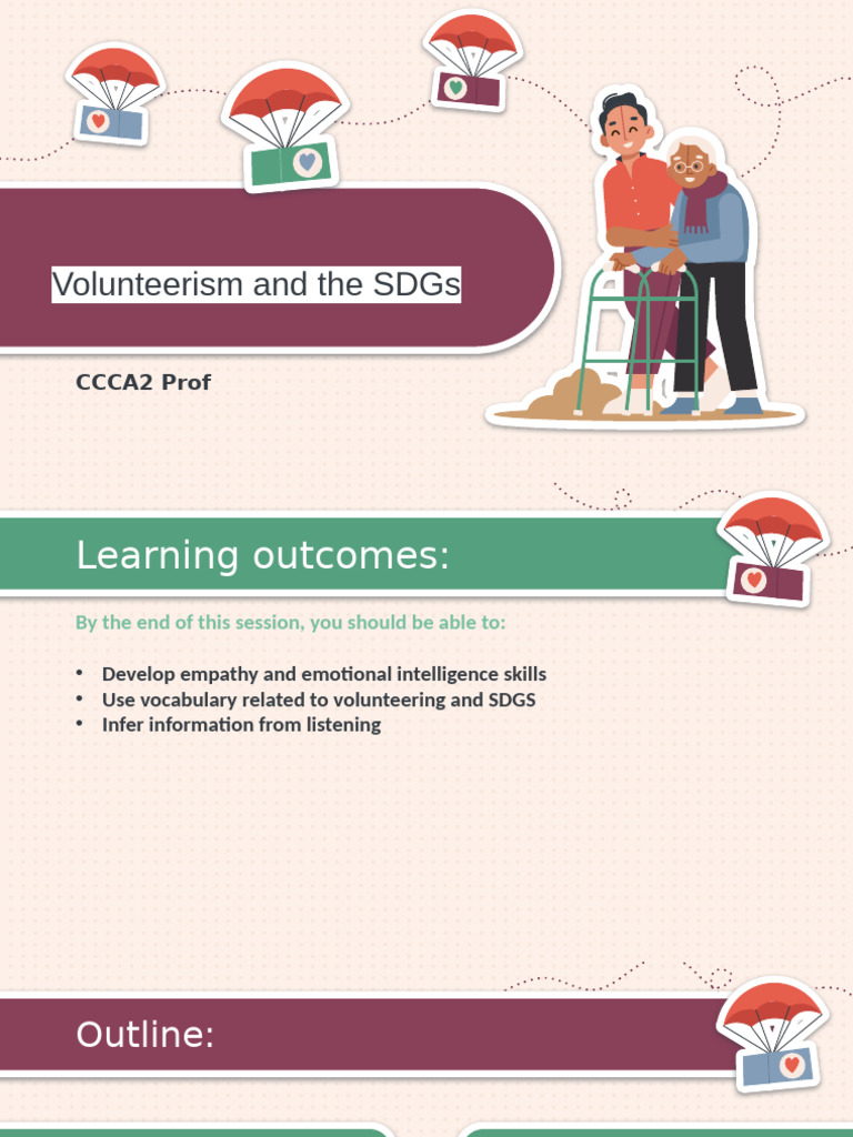 Volunteerism and Sustainable Development Goals | PDF | Volunteering