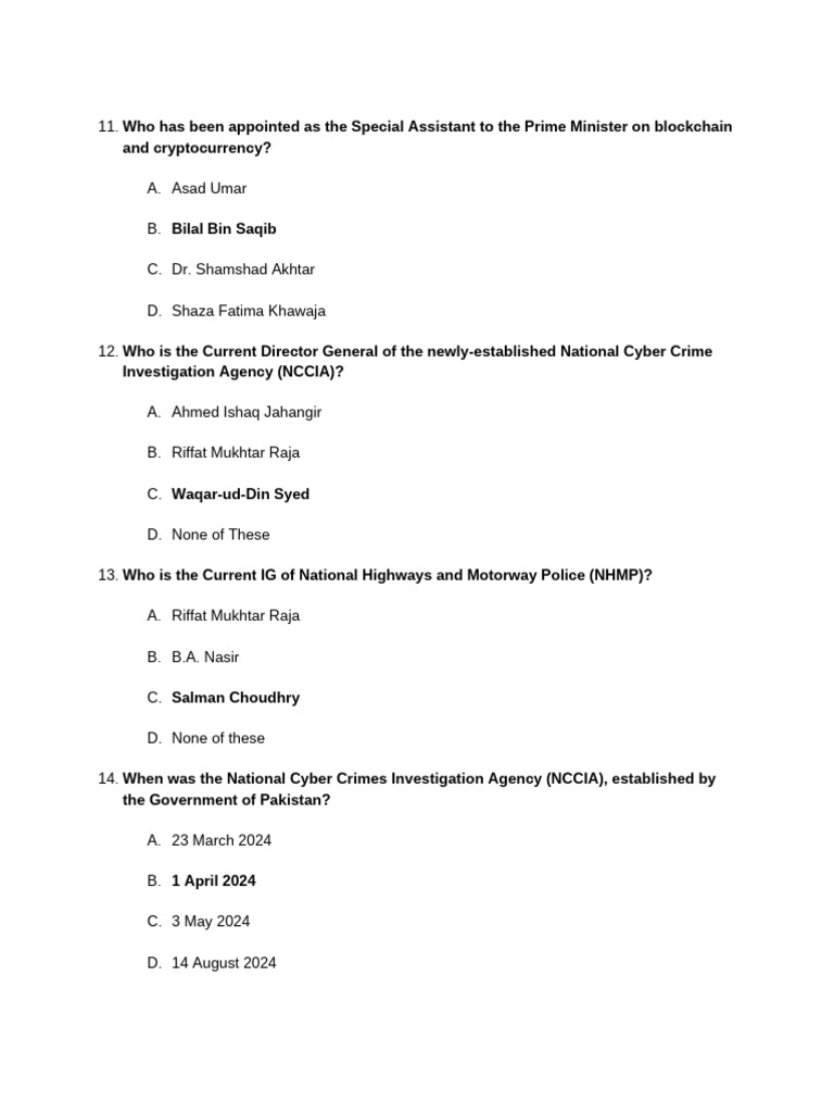 Riffat Mukhtar Raja's Key Positions | PDF | Pakistan | Government Of ...