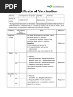 Child Immunization Certificate Template | PDF | Vaccines | Pediatrics