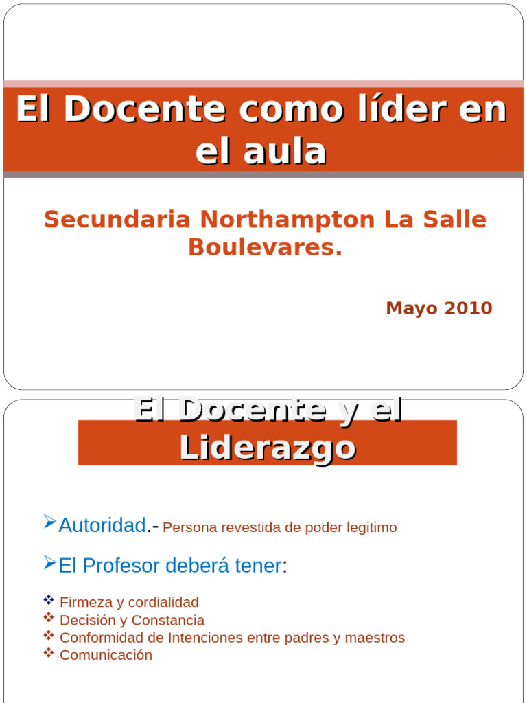 Liderazgo Docente en el Aula | PDF