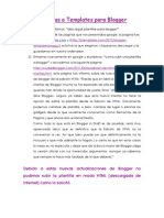 Plantillas o Templates para Blogger