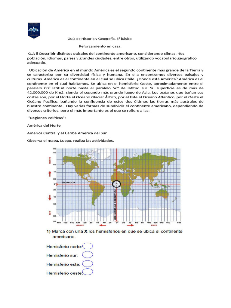 Paisajes y Climas de América | PDF