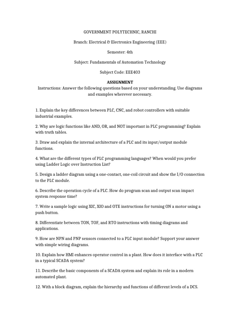 Assignment Weeks8-13 Automation | PDF