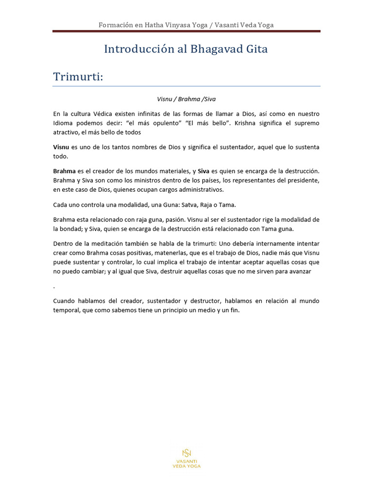 Formación en Hatha Vinyasa Yoga y Vedas | PDF | Vedas | Shiva
