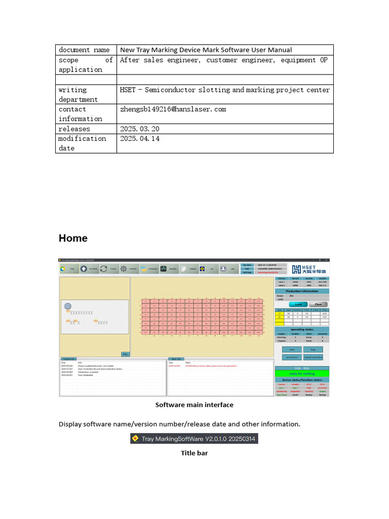 Tray Marking Device Software Manual | PDF | Databases | Computer ...