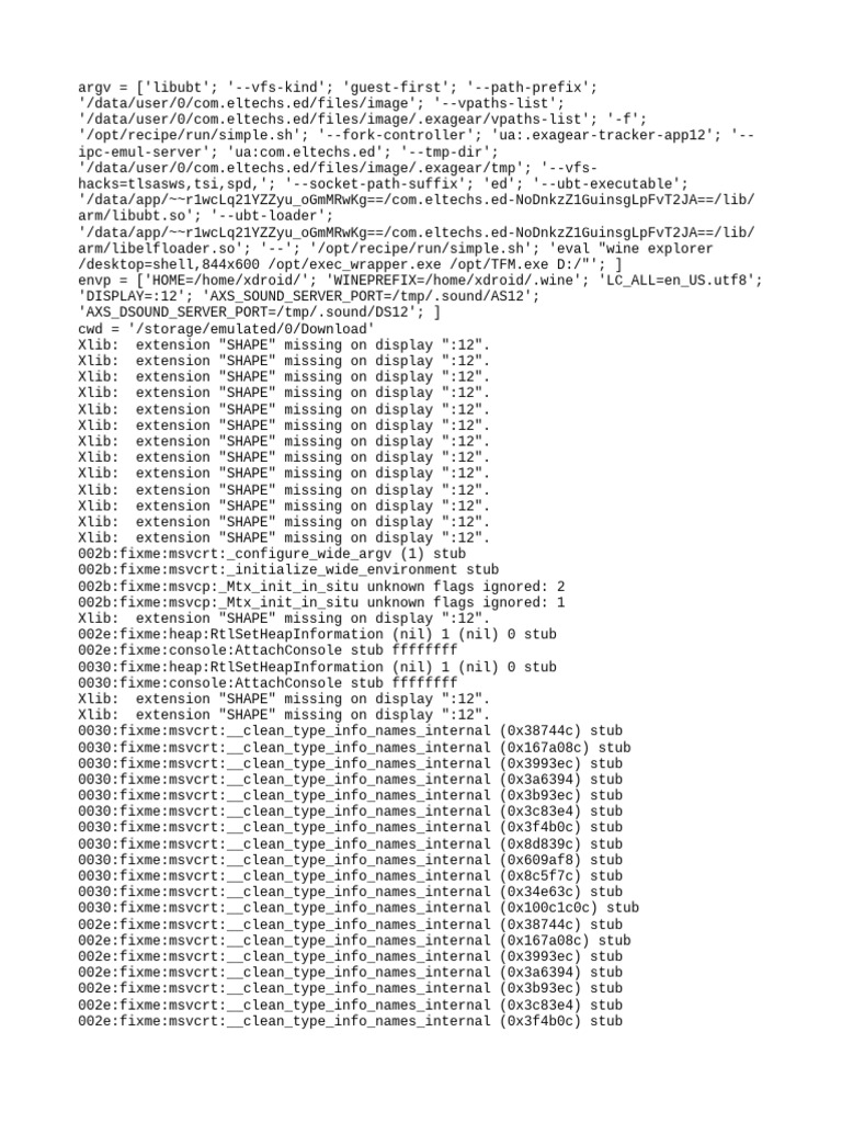 Exagear Command Execution Logs | PDF | System Software | Microsoft Windows