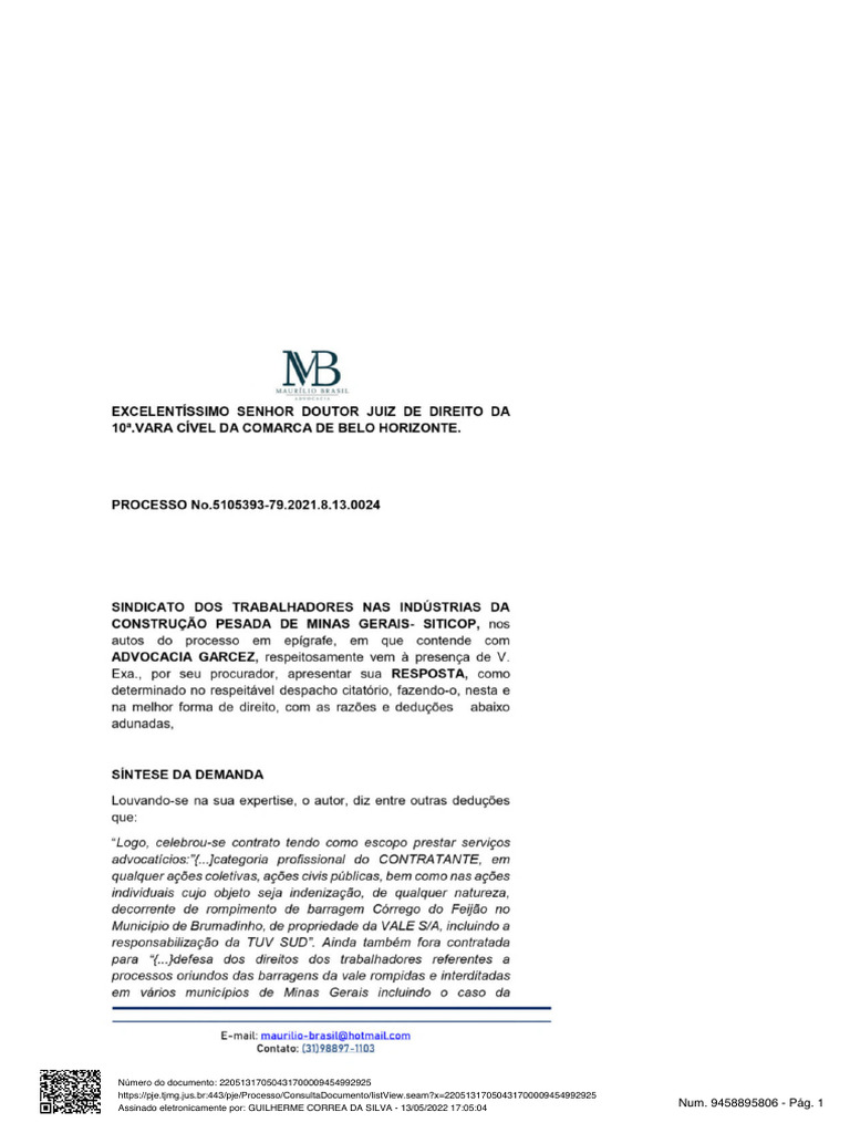 Documento Eletrônico Assinado por Guilherme | PDF