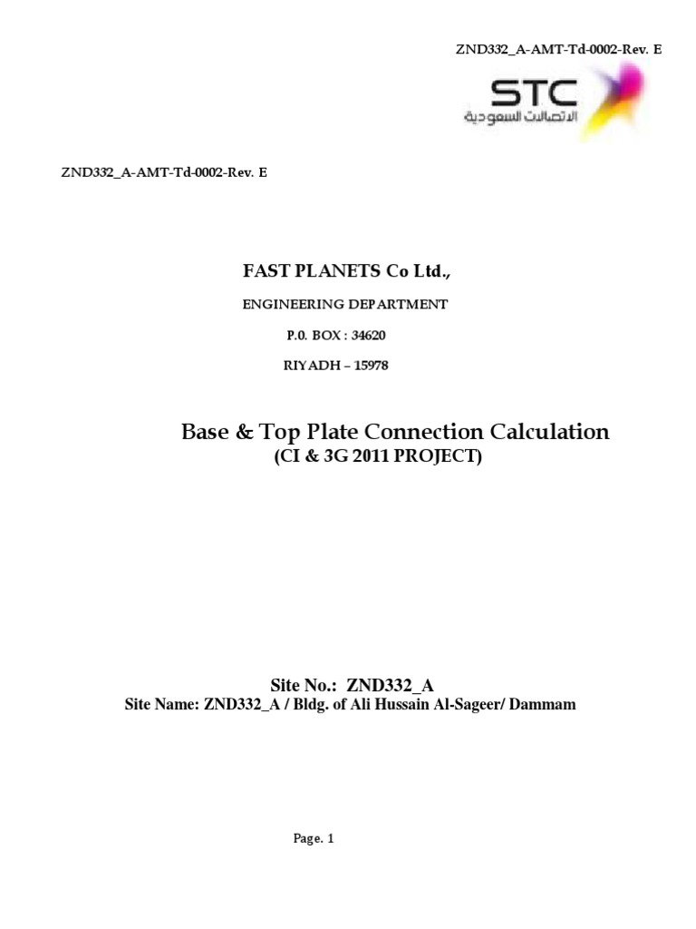Engineering Connection Analysis | PDF | Structural Steel | Stress ...