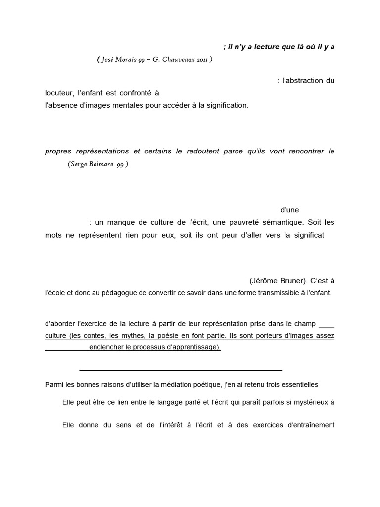 Poésie et apprentissage de la lecture | PDF | Poésie | Syllabe