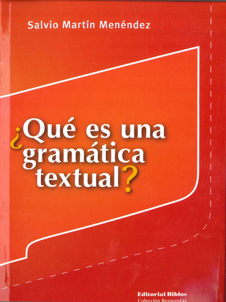 Introducción a la gramática textual | PDF | Lingüística | Gramática