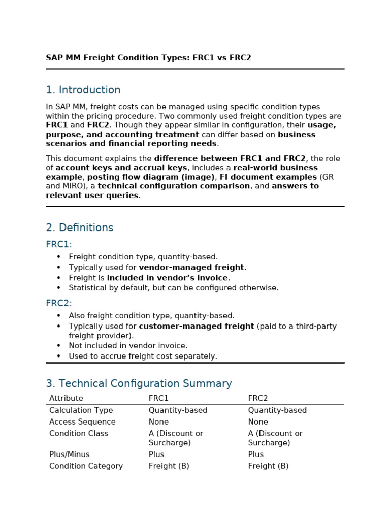 Freight Condition Frc1 Frc2 | PDF | Business