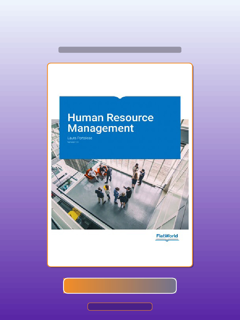 Human Resource Management Version 2 0 2nd Portolese eBook and TestBank ...