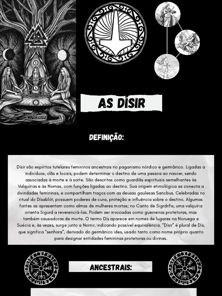 Dísir: Espíritos Ancestrais Femininos | PDF | Mitologia nórdica | Elfos