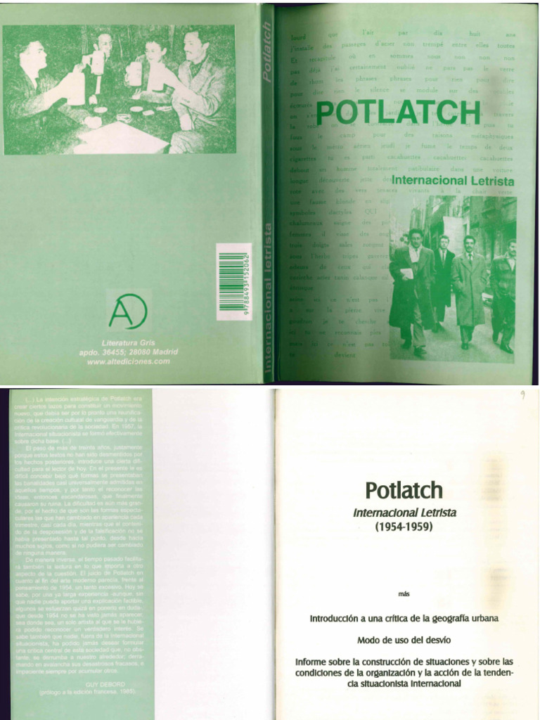 Crítica de la Geografía Urbana y Potlatch | PDF