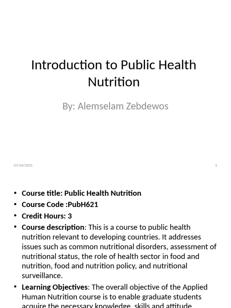 Nutritional Disorders in Public Health | PDF | Nutrients | Carbohydrates