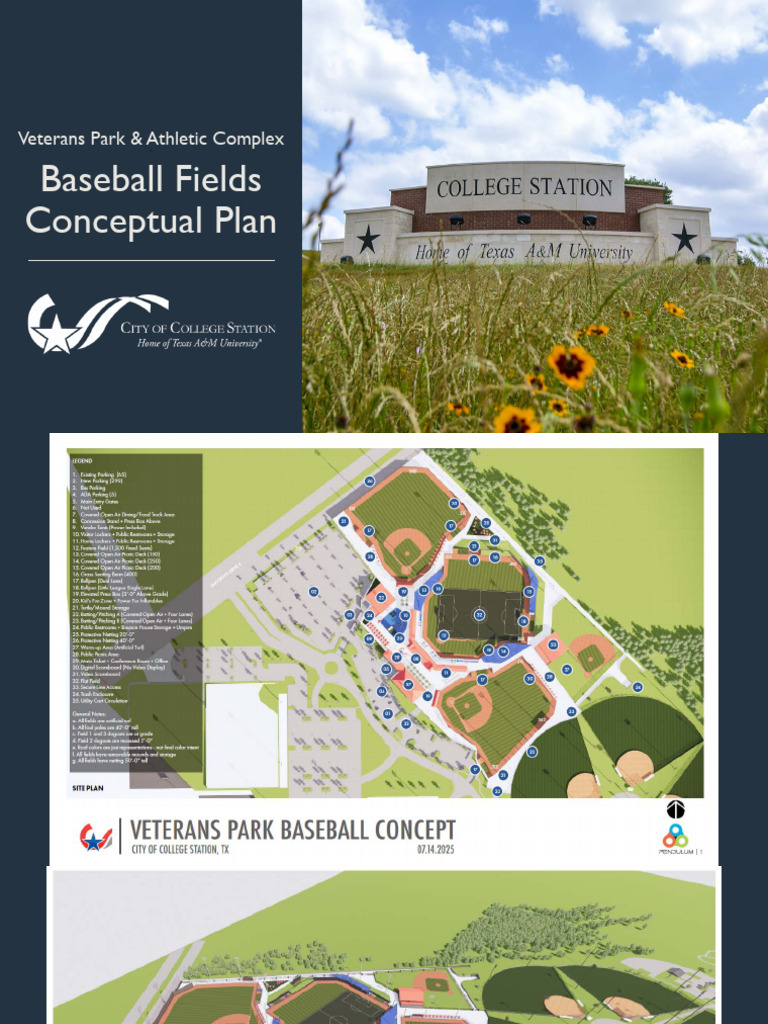 College Station Baseball Fields Concept Plan | PDF
