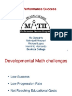 Math Performance Success: Elementary Algebra-Statistics