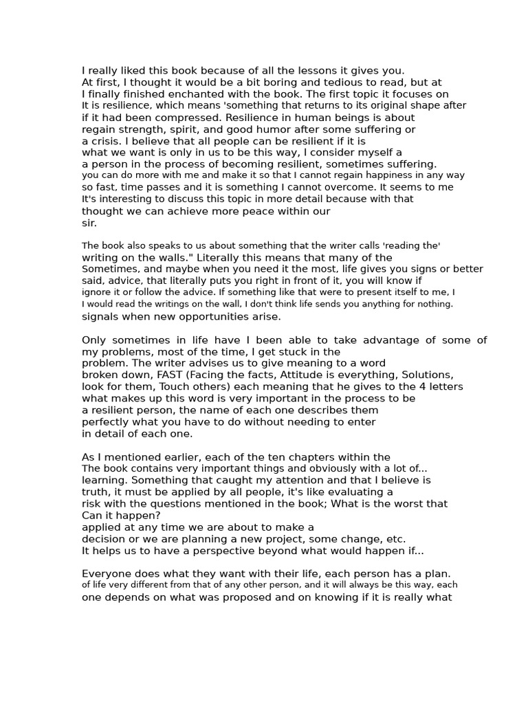 Lessons on Resilience and Growth | PDF | Psychological Resilience ...