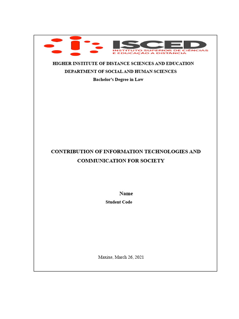 Information and Communication Technologies | PDF | Information ...