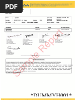 Dr Lal PathLabs Sample Report Format | PDF | Pathology | Doctor Of Medicine