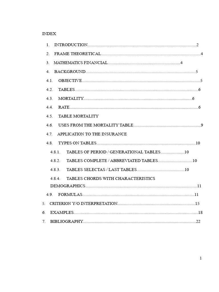 Understanding Mortality Tables in Insurance | PDF | Demography | Life ...