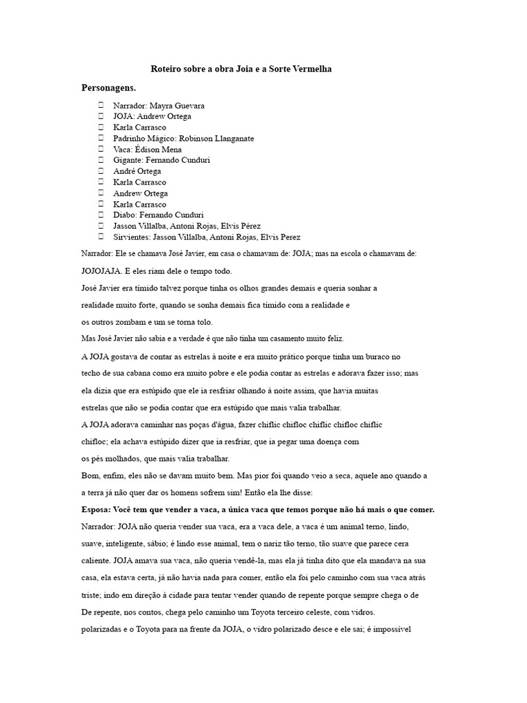 Rote e A Sorte Vermelha | PDF | Papa