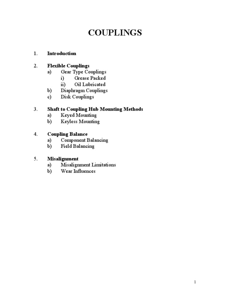 Coupling | PDF