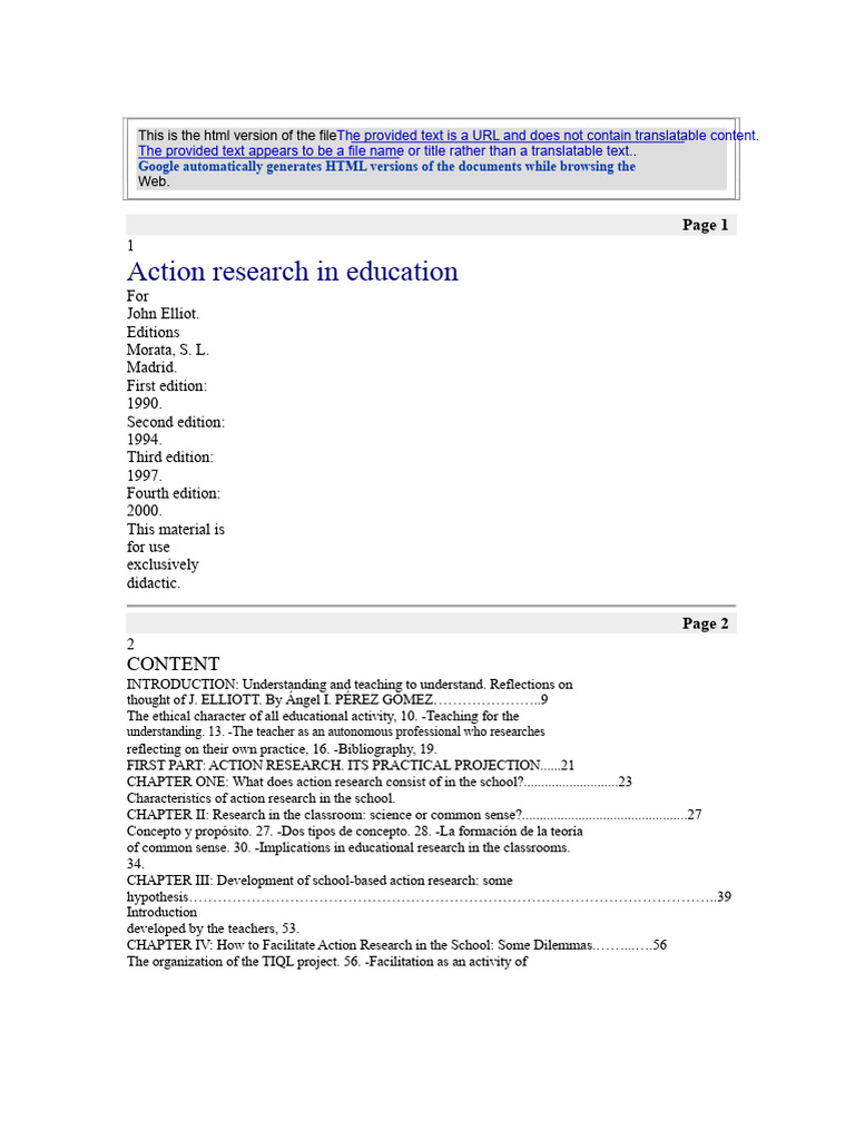 Action Research for Teacher Development | PDF | Teachers | Knowledge