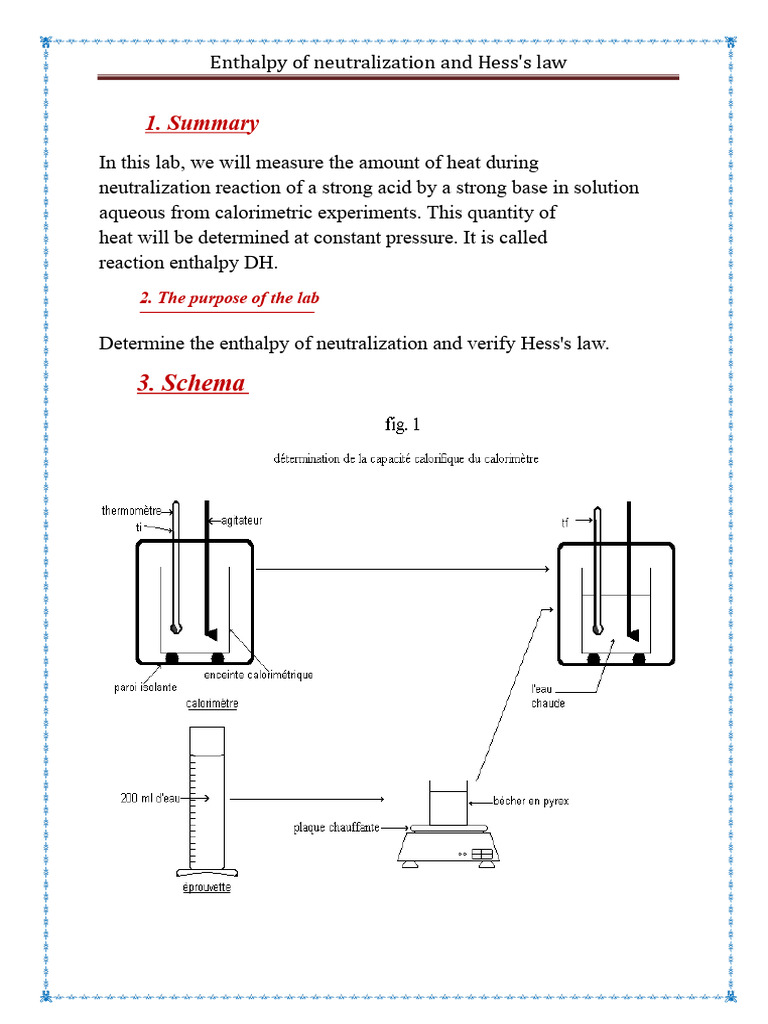 Enthalpy of Neutralization | PDF | Physical Chemistry | Thermodynamics