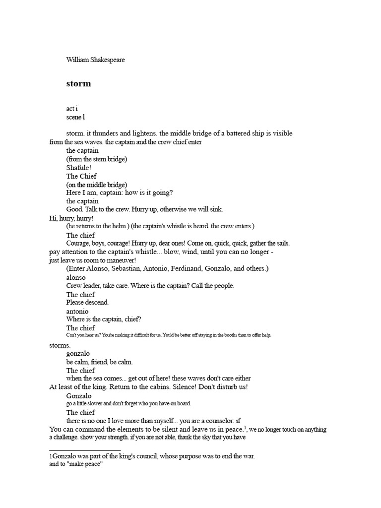 Shakespeare, William - The Tempest | PDF