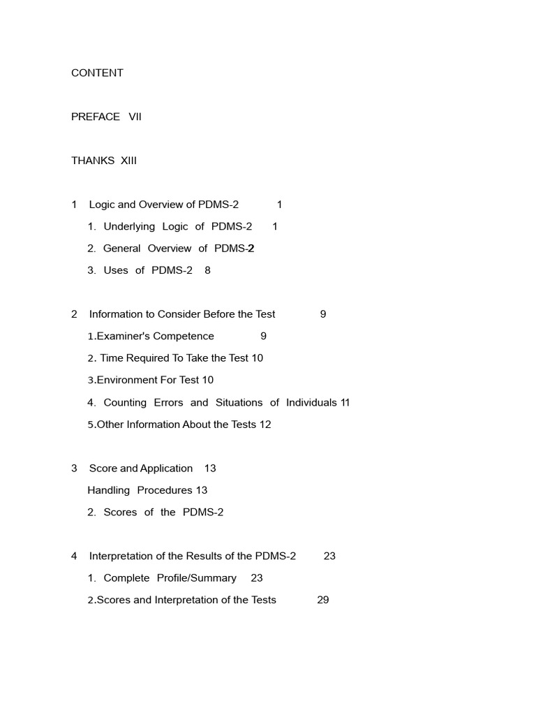 PDMS-2 Score Interpretation Guide | PDF | Validity (Statistics ...
