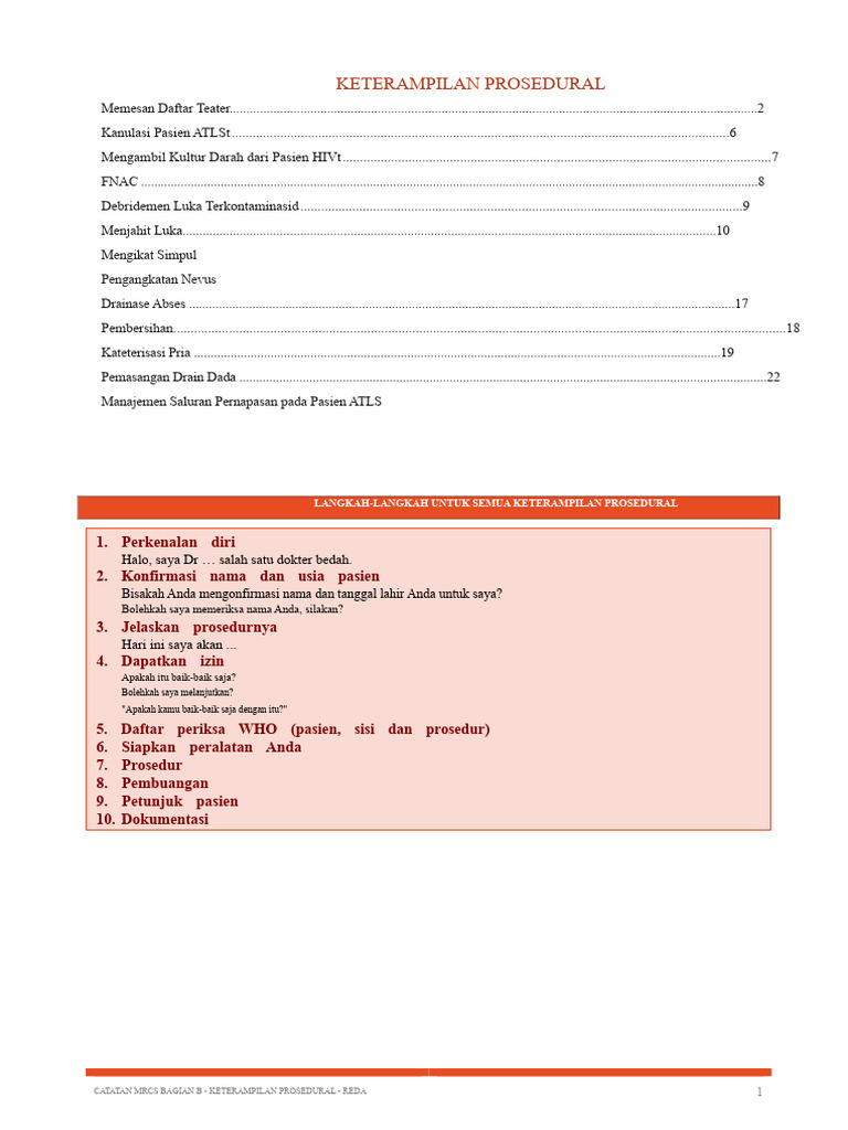 Keterampilan Prosedural | PDF