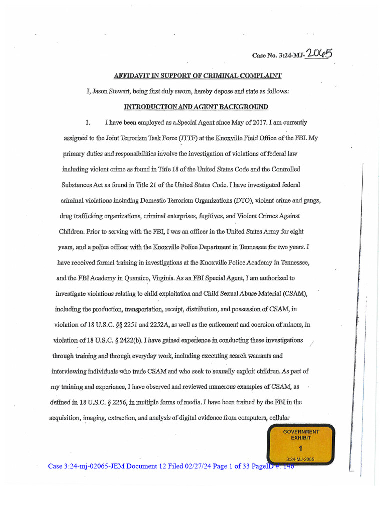 Caso Kyle Spitze: Documentação Judicial | PDF