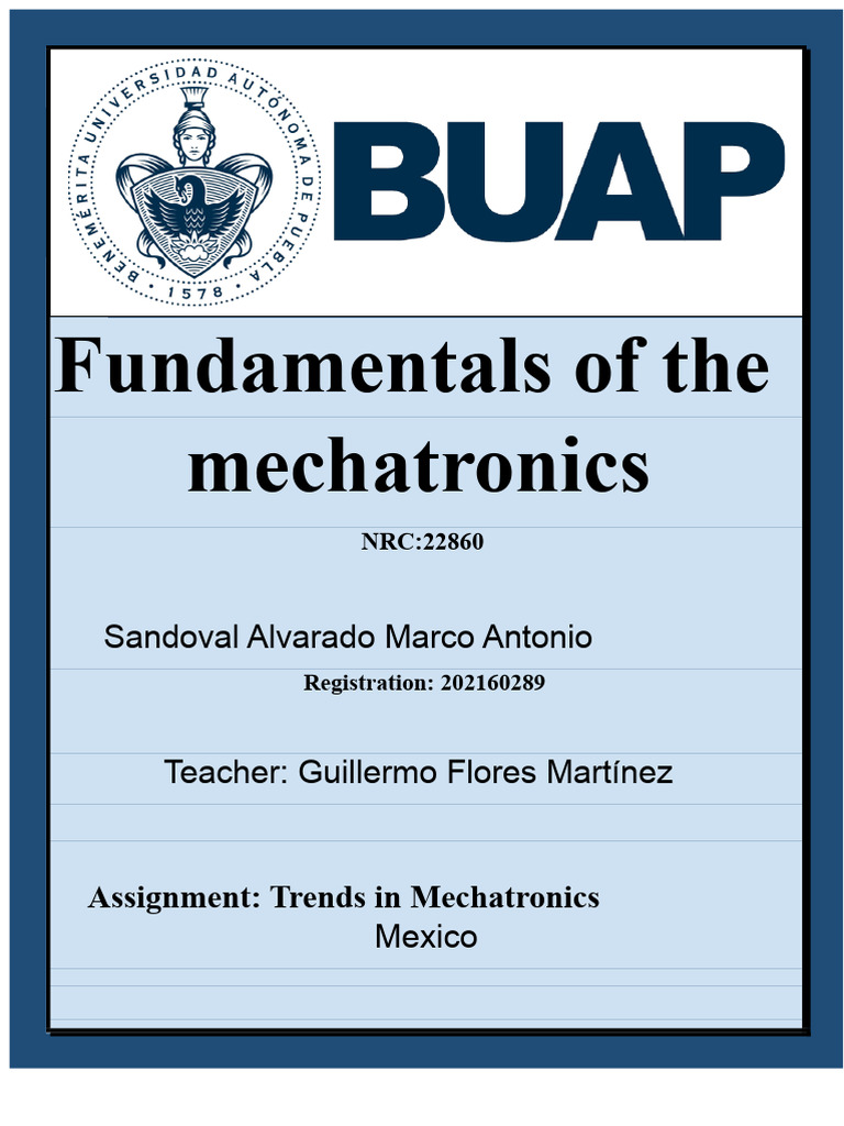 Trends in Mechatronics in Mexico | PDF | Mechatronics | Engineering