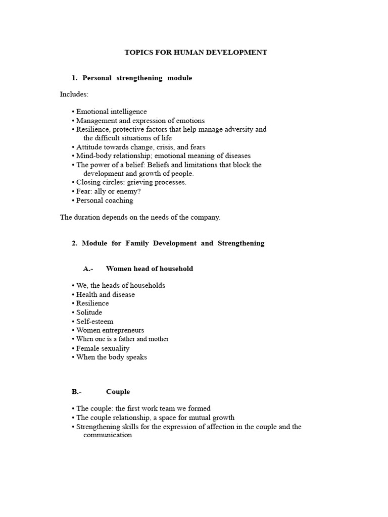 Themes For Human Development | PDF | Adolescence | Psychological Resilience