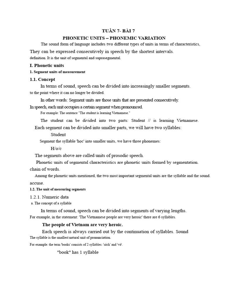 Phonetic Units and Syllable Structure | PDF | Stress (Linguistics ...