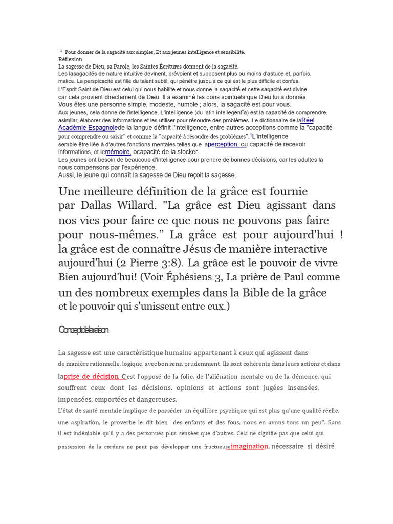 Sagesse divine et intelligence des jeunes | PDF | Dieu | Évangile selon ...