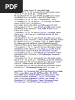 Audi 2.0 TDI Engine Codes Overview | PDF | Audi | Volkswagen