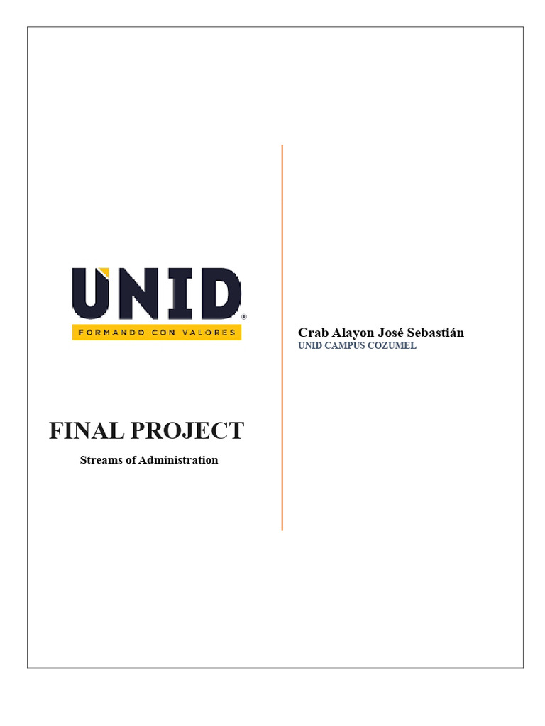 Final Project - Streams of Administration | PDF | Internet Of Things ...