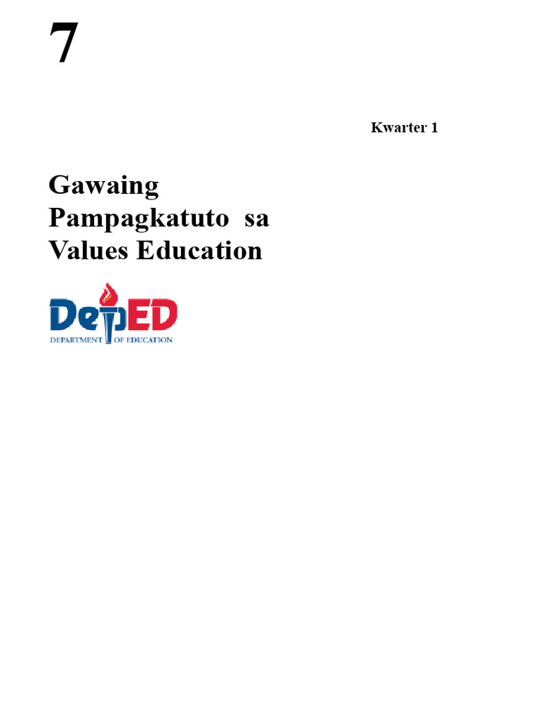 Ws Valueseducation7 Week1 V2 Pdf