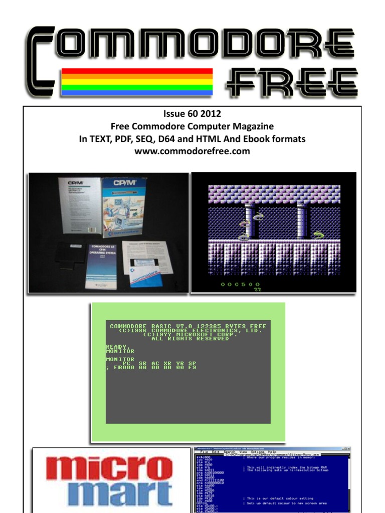 Issue 60 2012 Free Commodore Computer Magazine in TEXT, PDF, SEQ, D64 ...