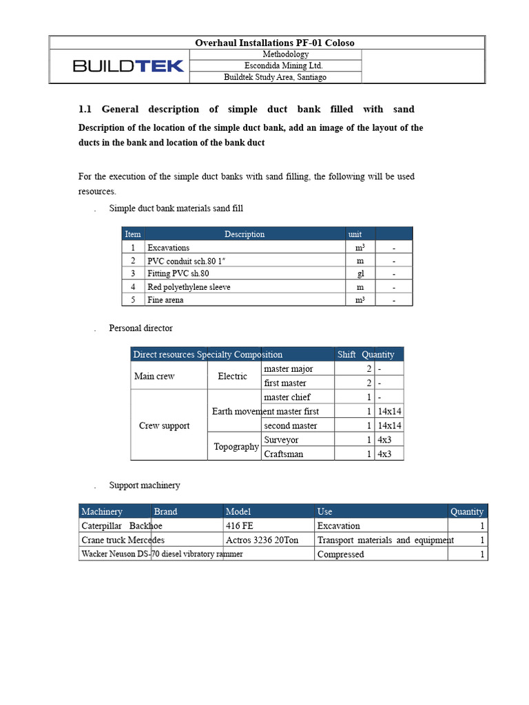 Sand-Filled Duct Bank Installation Guide | PDF | Duct (Flow) | Trench