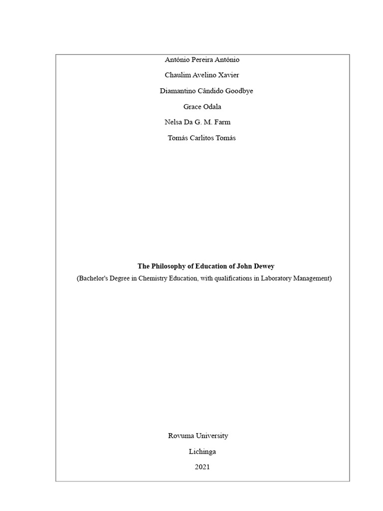 John Dewey's Educational Philosophy Explained | PDF | John Dewey ...