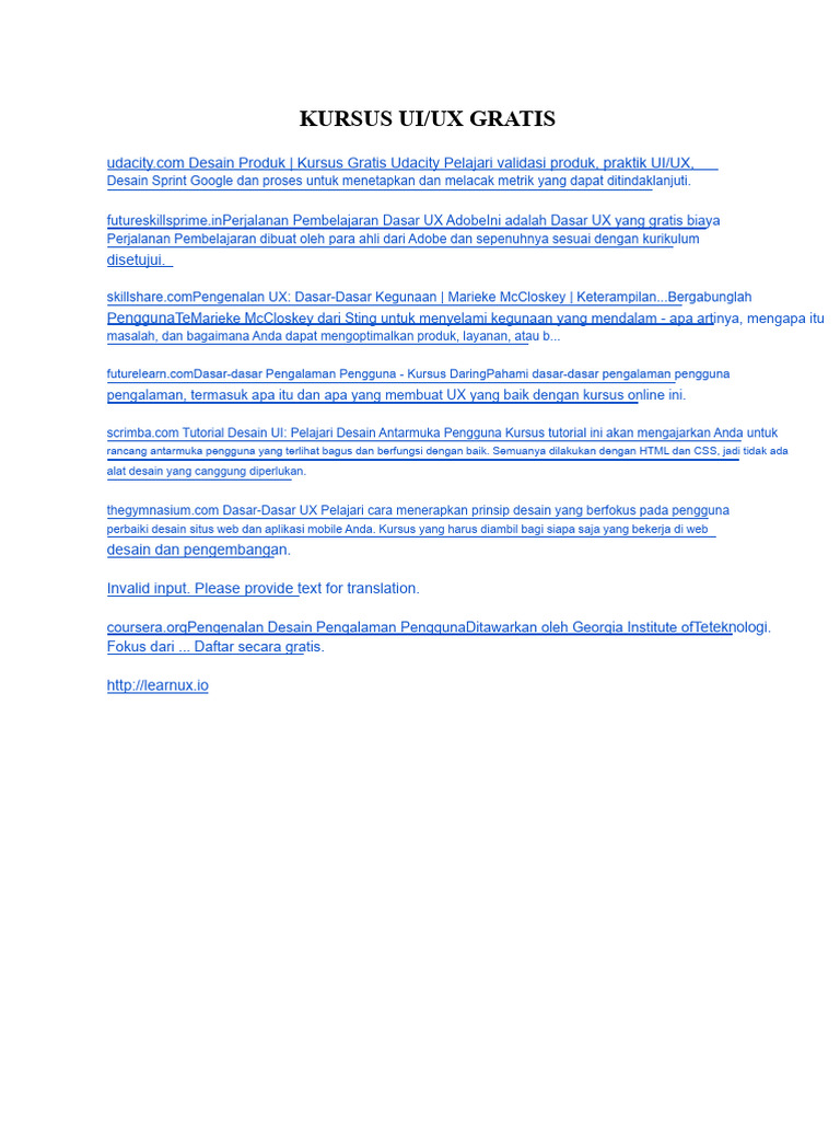 Kursus Gratis Ui - Ux | PDF