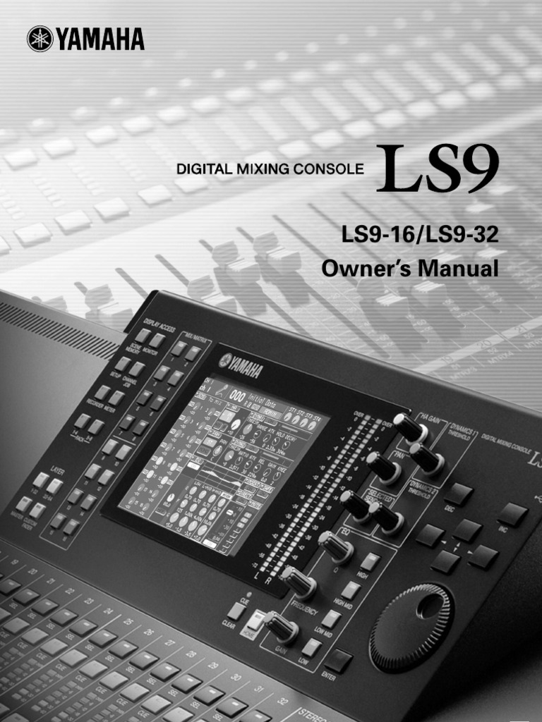 yamaha_ls9_en_om_j0-3 | Electromagnetic Interference | Input/Output