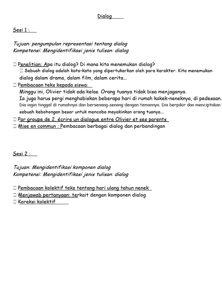 Memahami dan Menulis Dialog dalam Teks | PDF