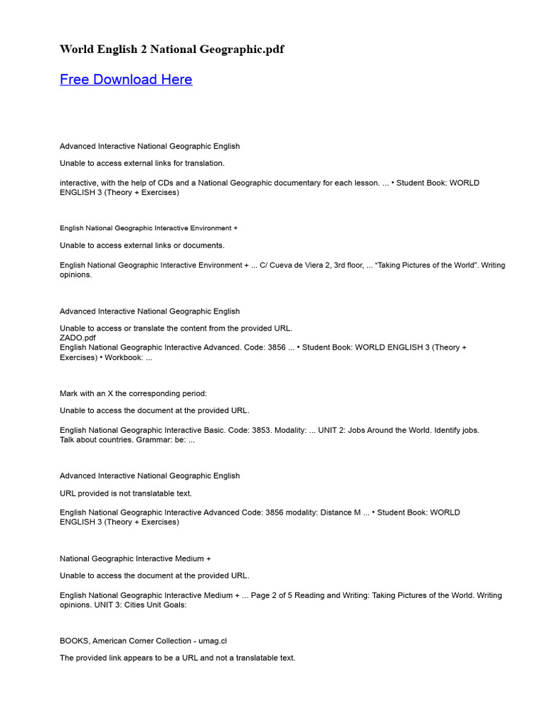 ②World English 2A 2B　ナショナル ジオ グラフィック　目次 Amazon | World English Level 2 Combo Split 2A Student book with