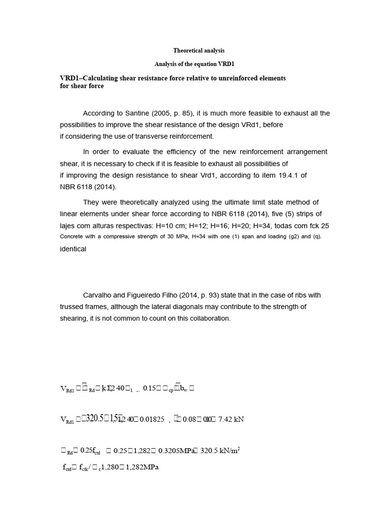 Analysis of The VRD1 Equation | PDF | Mechanics | Civil Engineering